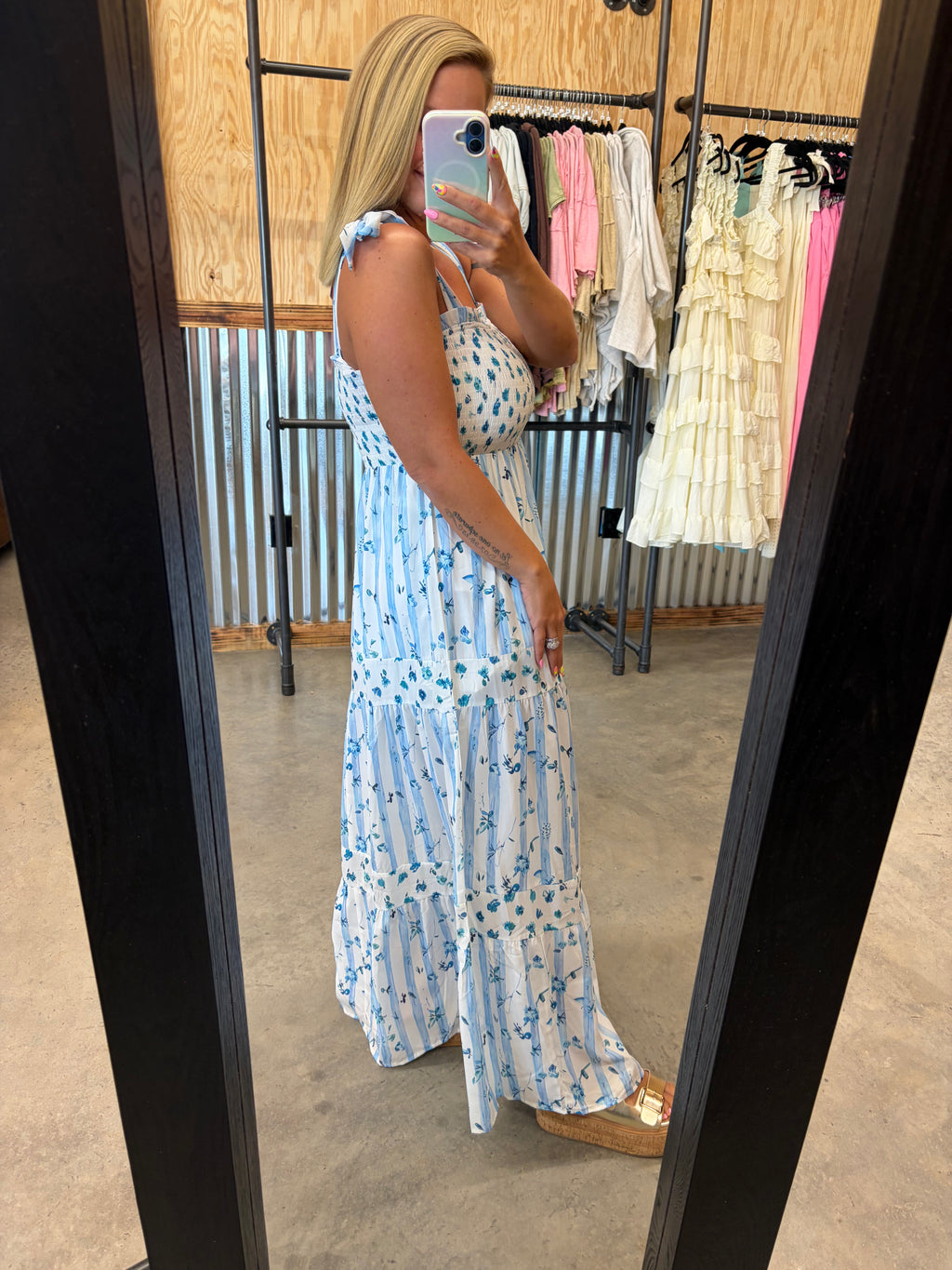 Floral Smocked Maxi Dress