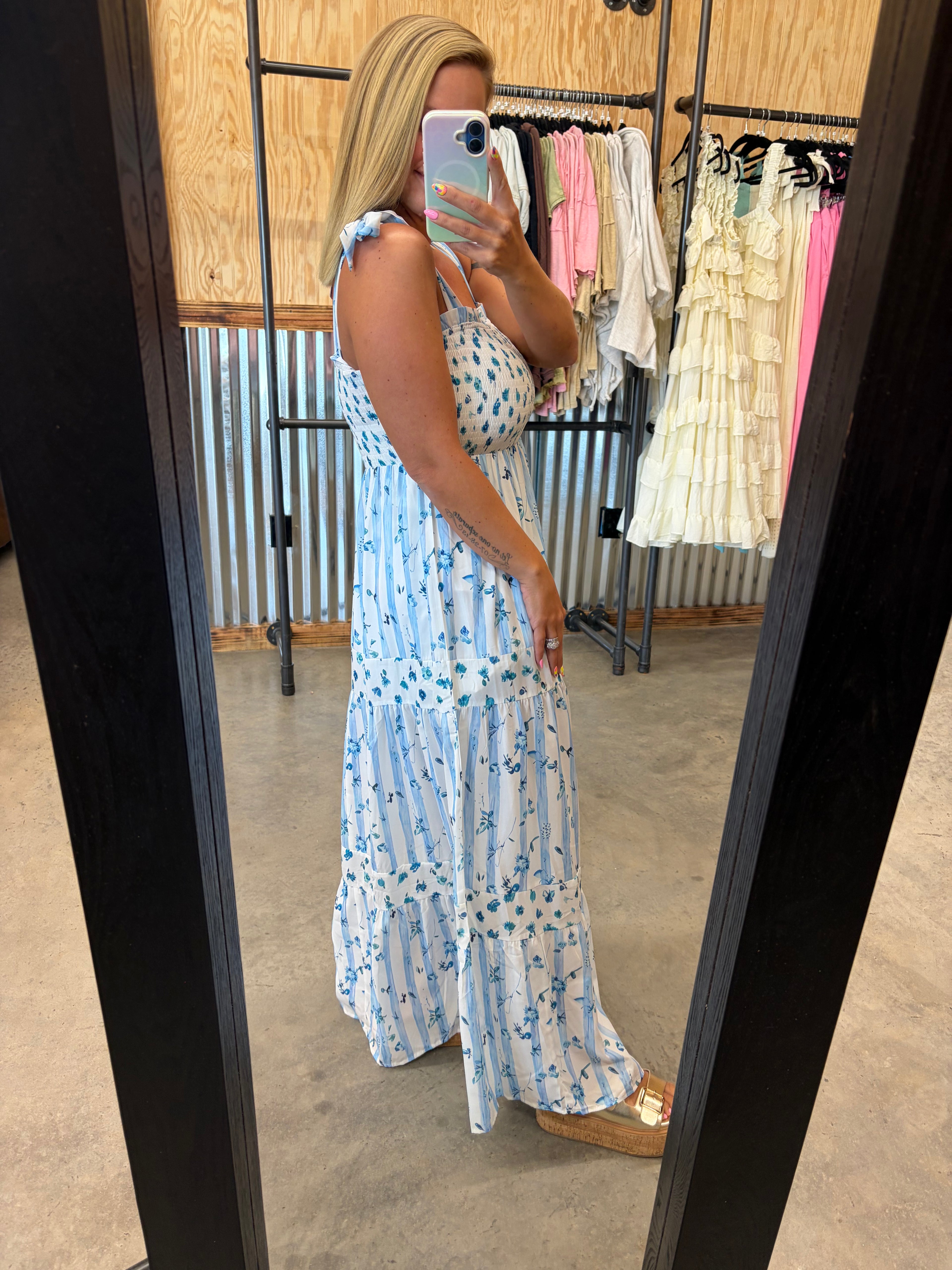 Floral Smocked Maxi Dress