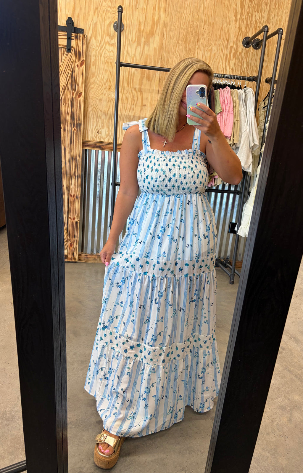 Floral Smocked Maxi Dress