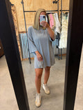 Ribbed Oversized Tee & Biker Short Set