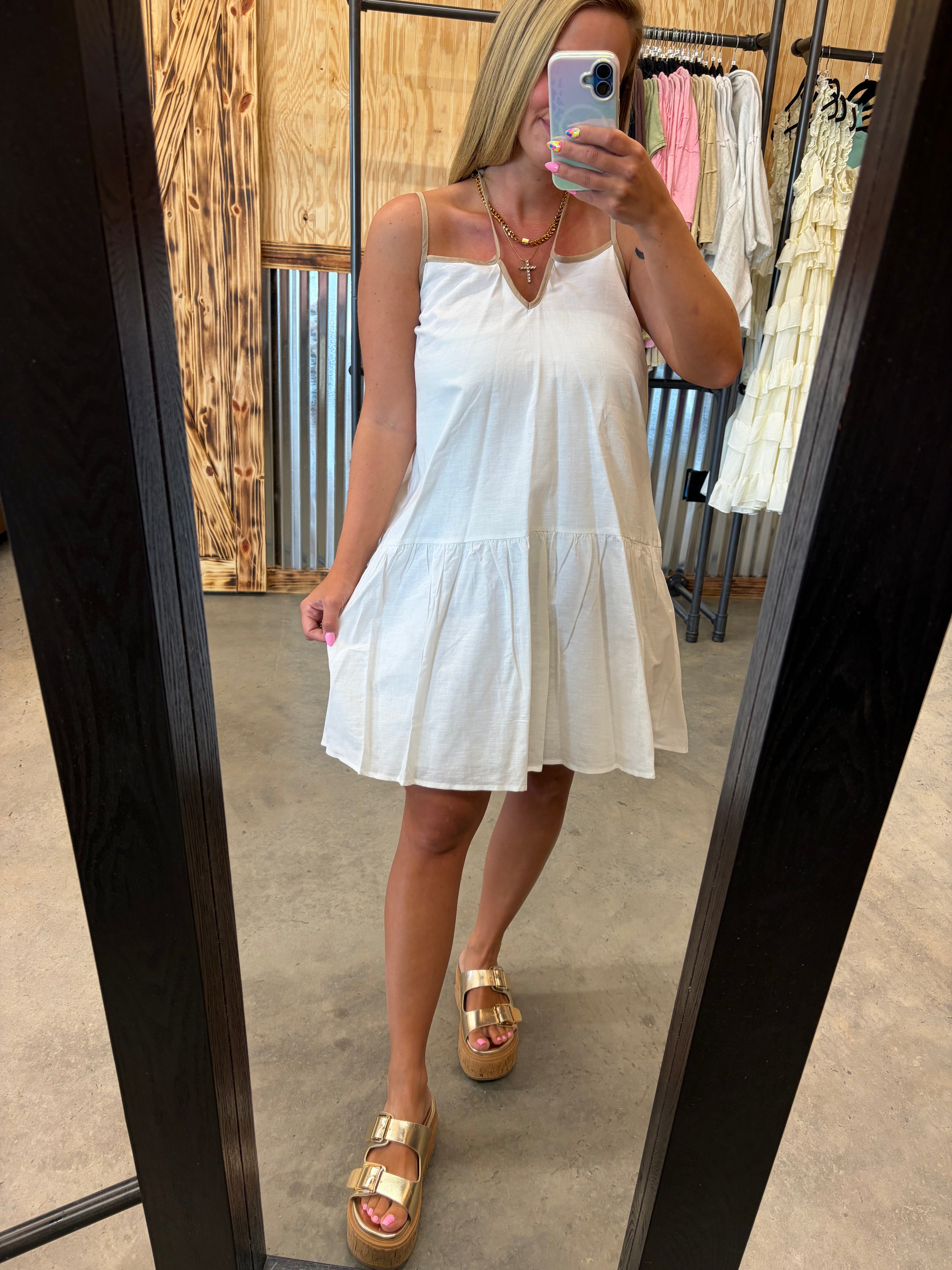 Contrast Cami Mini Dress