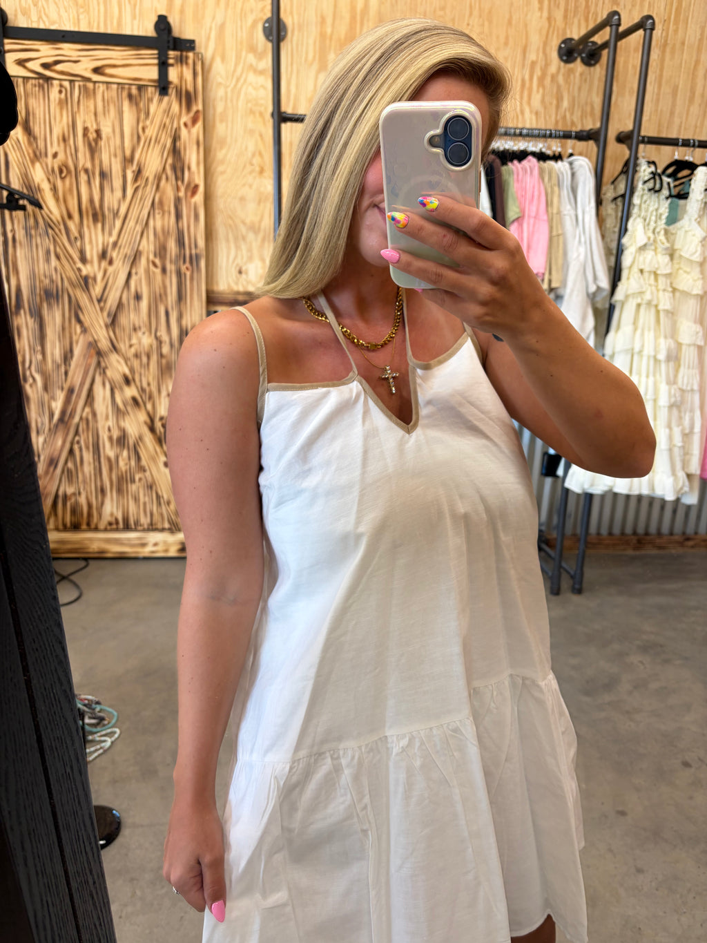 Contrast Cami Mini Dress